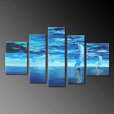 Dafen Oil Painting on canvas seascape painting -set290
